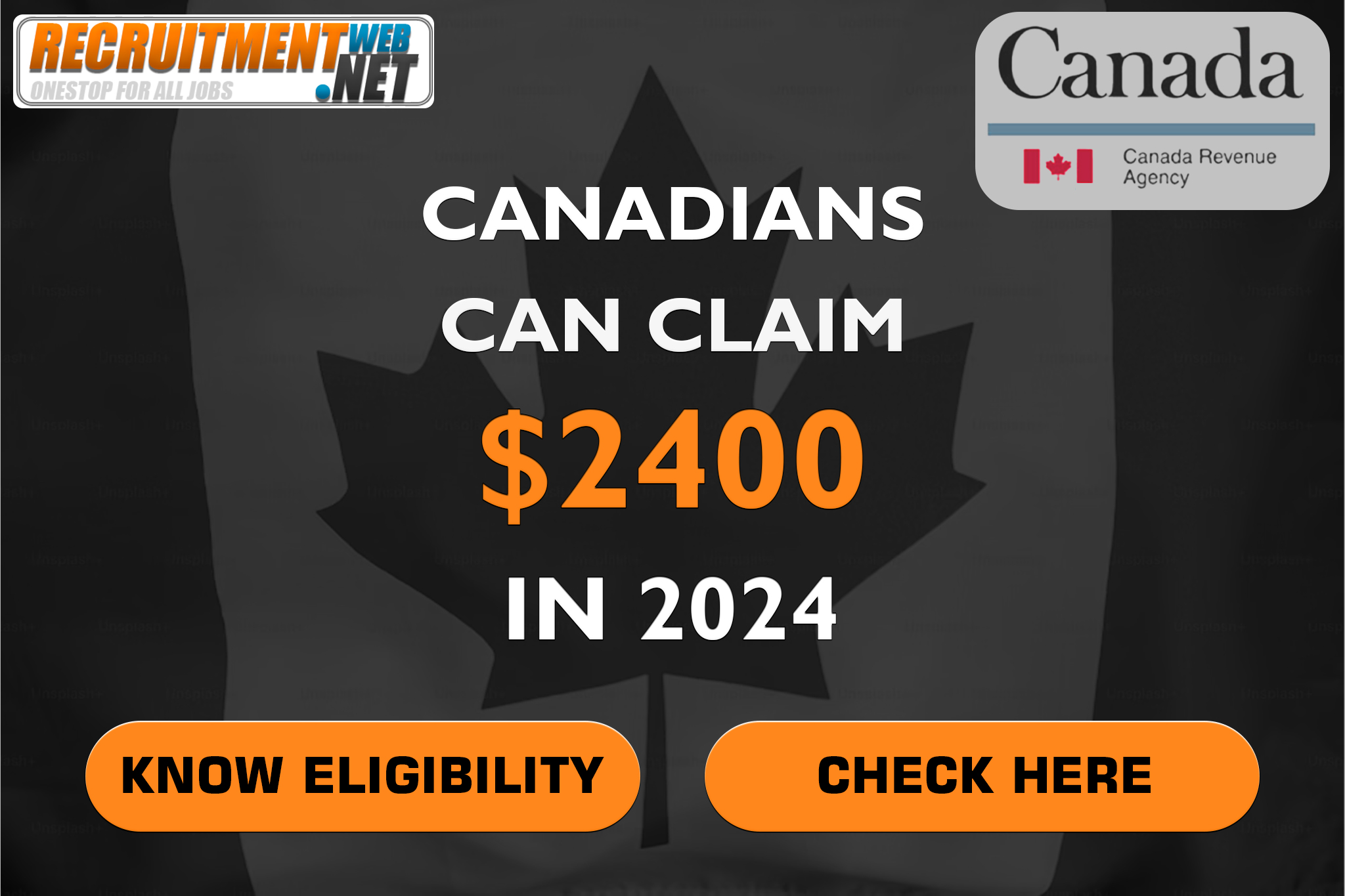 Canadians claim CRA benefits