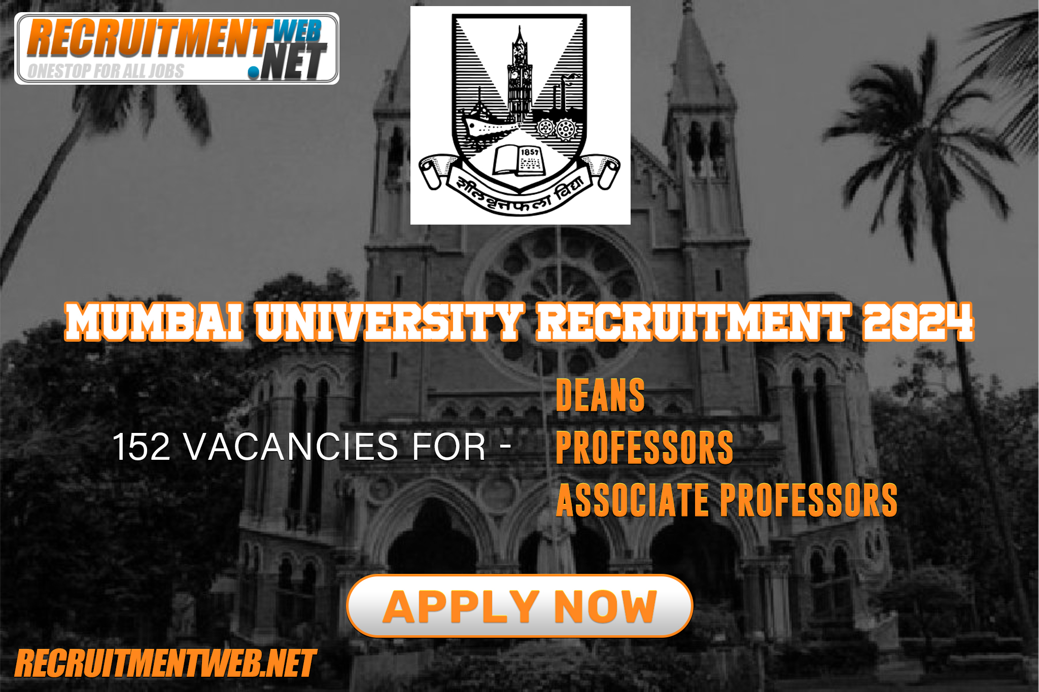 Mumbai University Recruitment 2024