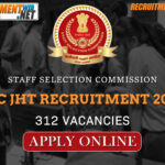 SSC JHT Recruitment 2024