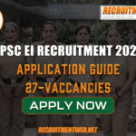 APSC EI Recruitment 2024