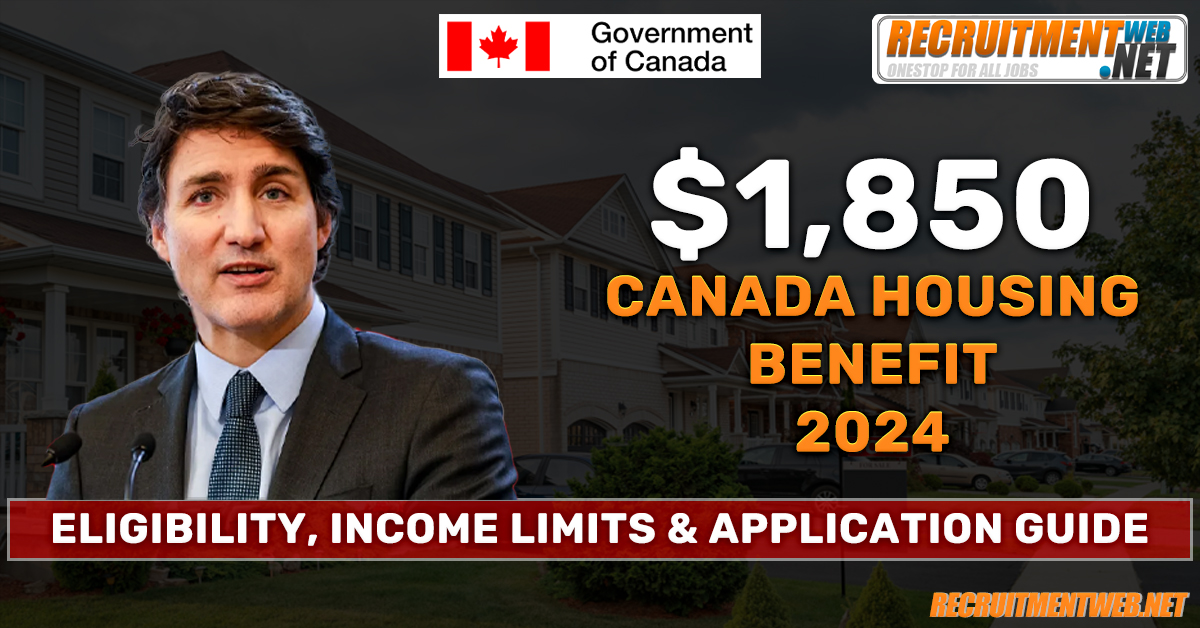 $1,850 Canada Housing Benefit 2024