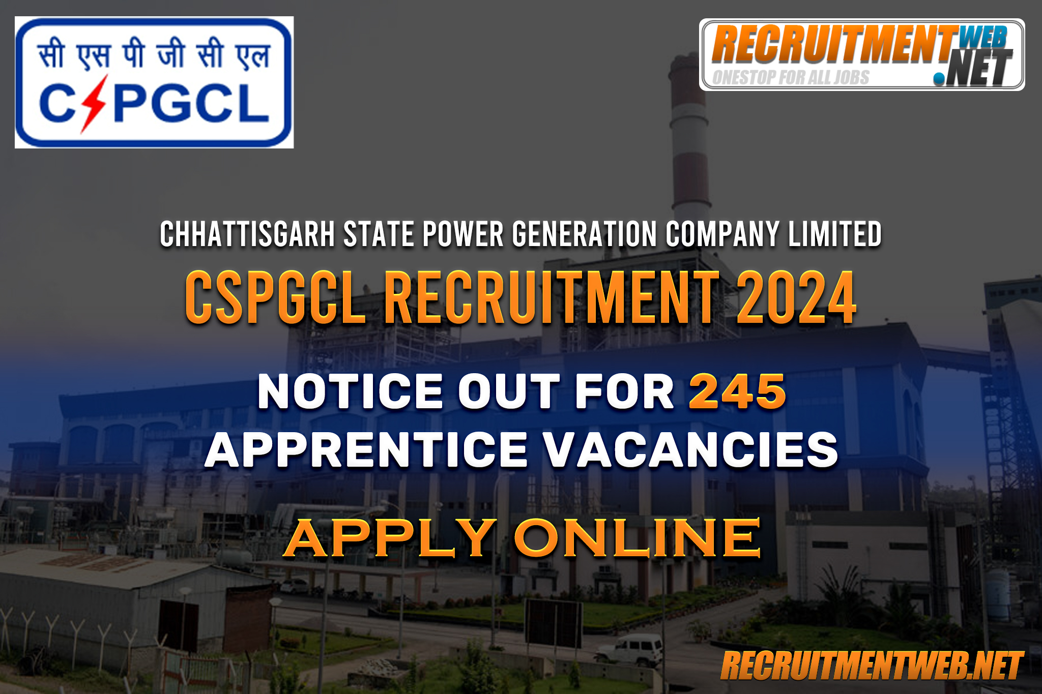 CSPGCL Recruitment 2024