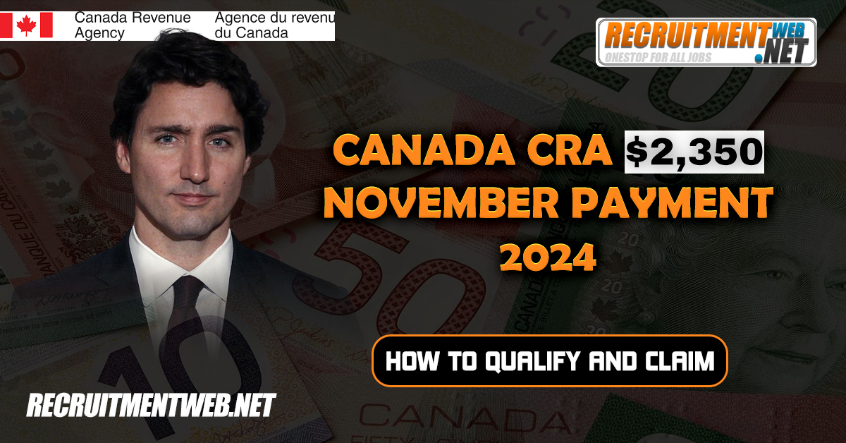 Canada CRA $2,350 November Payment 2024