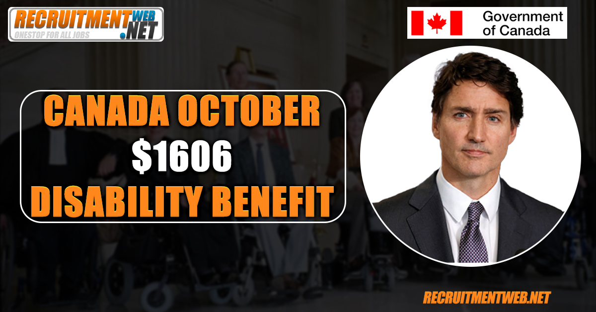 Canada October $1606 Disability Benefit