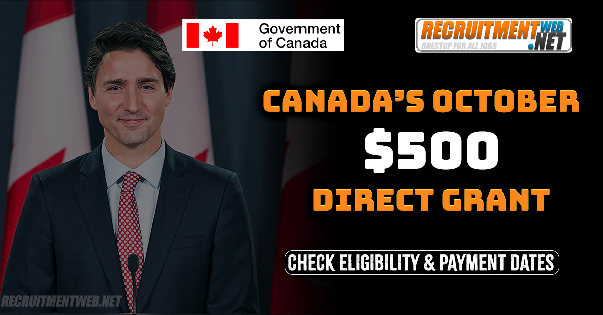 Canada’s October $500 Direct Grant