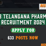 MHSRB Telangana Pharmacist Recruitment 2024