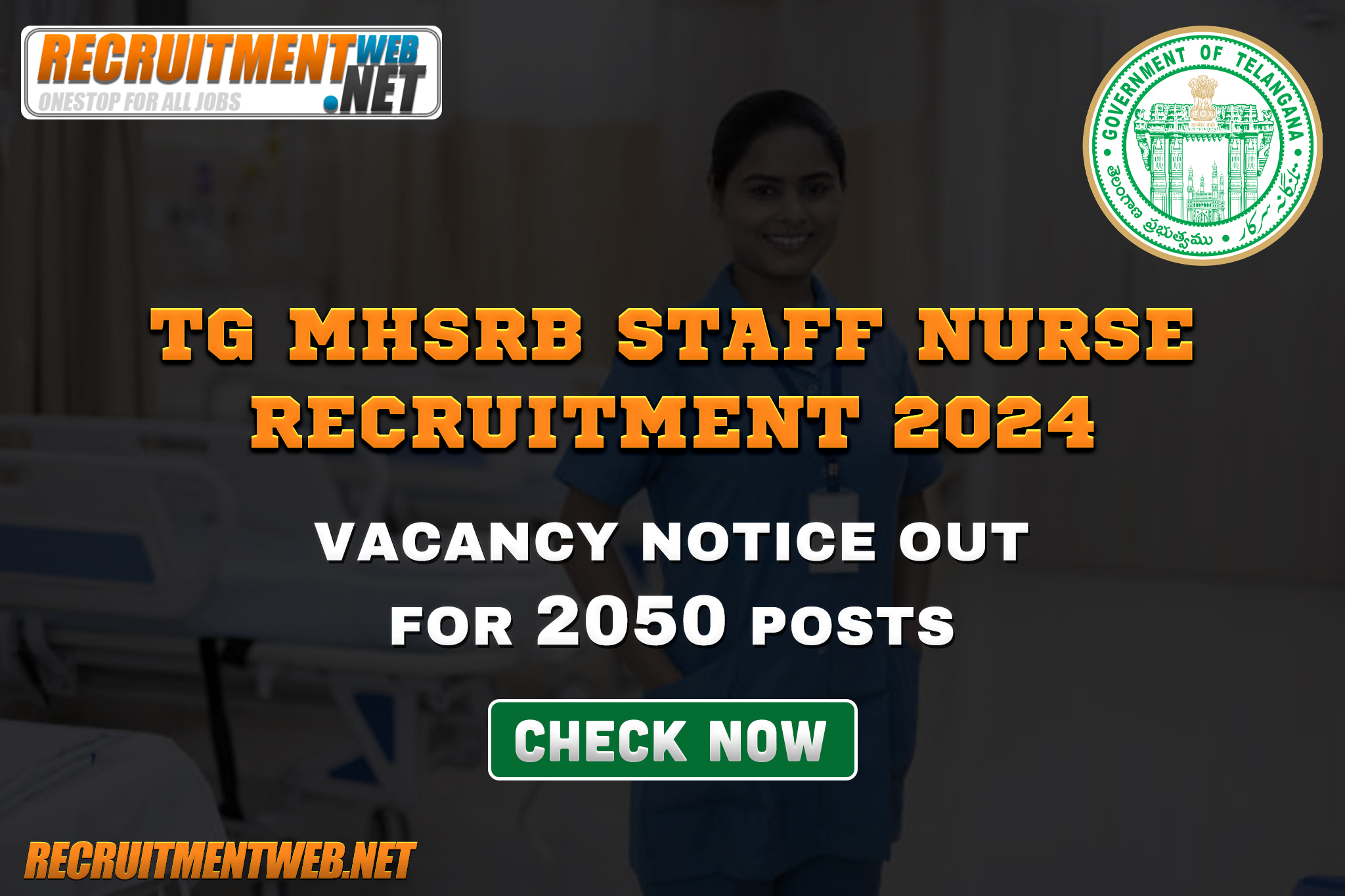 TG MHSRB Staff Nurse Recruitment 2024