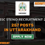 UKSSSC Steno Recruitment 2024