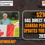 $2100 OAS Direct Payment & Canada Pension Plan Updates for Nove