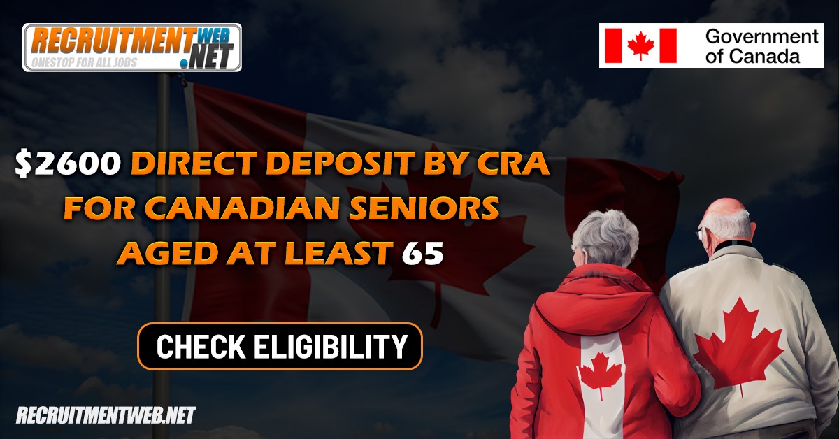 $2600 Direct Deposit by CRA