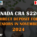 CRA $2200 Direct Deposit for Seniors