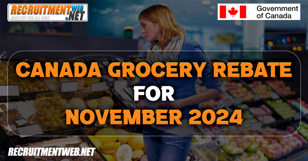 Canada Grocery Rebate For November 2024