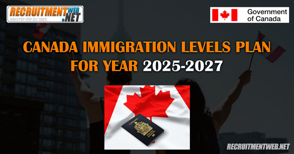 Canada Immigration Levels Plan For Year 2025-2027